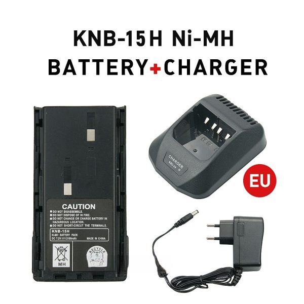 Rapid Desktop Charger KNB-15H 2100mAh Thicker Battery for Kenwood TK260 TK260G TK2100 TK360 TK370G TK3100 - Image 2