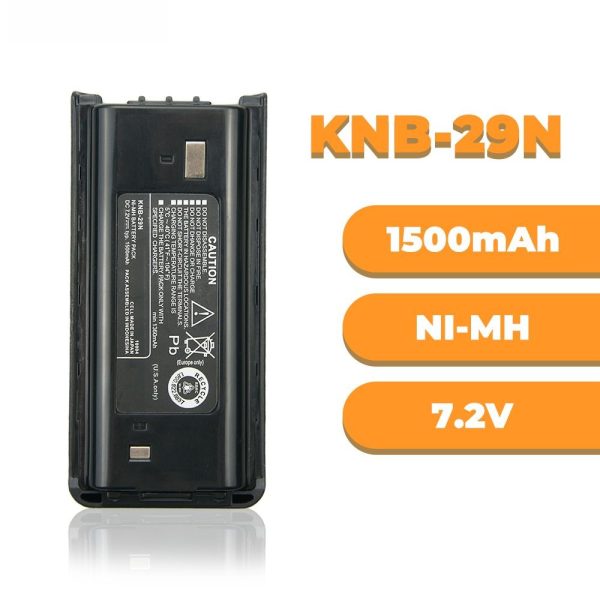 7.2V 1500mAh Ni-MH Battery with Charger for Kenwood KNB-29N ProTalk TK2200 TK3200 TK-2217 TK-3207 TK-2217 etc Radio