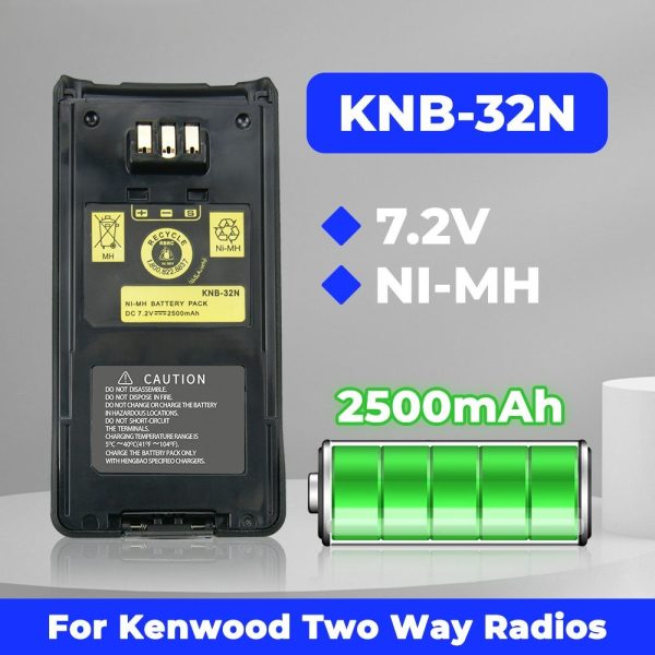 KNB-31A KNB-32N 2500mAh Battery for KENWOOD NX-210 NX-210G NX-410 NX-411 TK-2180 TK-3180 TK-5210 TK-5310 Radios Replacement Battery