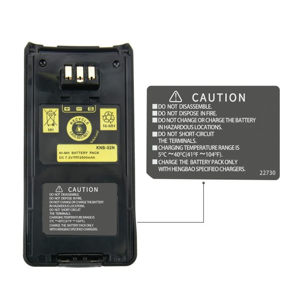 KNB-31A KNB-32N 2500mAh Battery for KENWOOD NX-210 NX-210G NX-410 NX-411 TK-2180 TK-3180 TK-5210 TK-5310 Radios Replacement Battery - Image 4