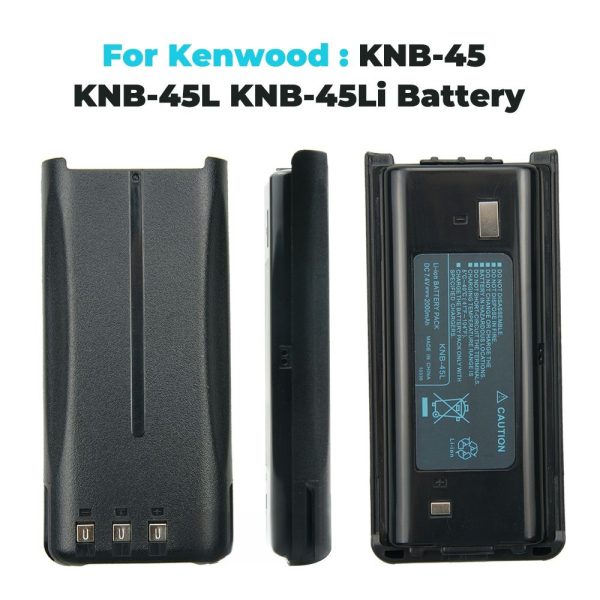 KNB-45 KNB-45L 2000mAh Li-ion Battery Compatible for Kenwood TK-3312 TK-2200 TK-2207 TK-2312 TK-3200 TK-3207 TK-2202L TK-221 - Image 3