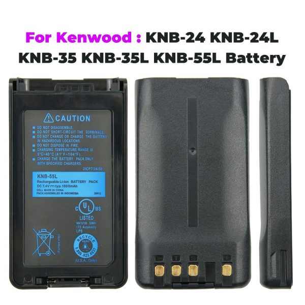 KNB-55L 1500mAh Li-Ion Battery Replacement for Kenwood TK-3360 TK-3160 TK-2170 KNB-57L TK-3173 TK-3170 NX-320 TK-2160 Two way Radios - Image 3