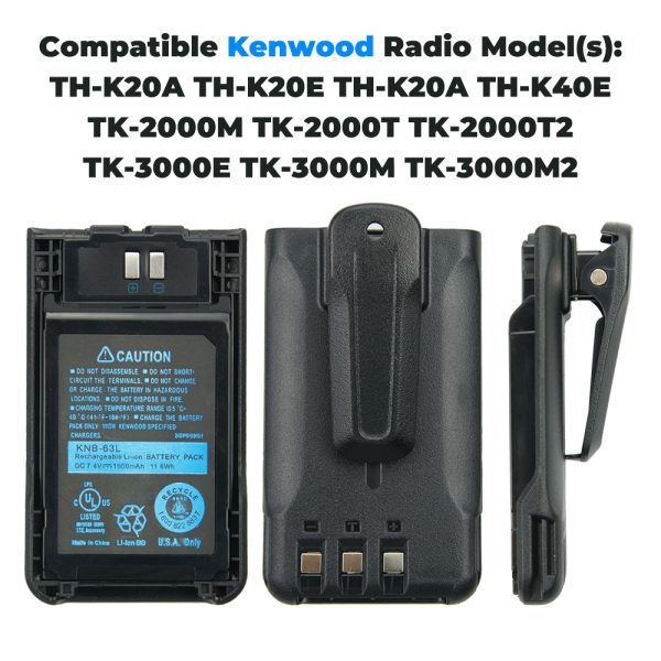 Kenwood TH-K20A TH-K20E TH-K20A TH-K40E TK-U100 TK-2000TK-3000 TK-3501T etc 1600mAh Portable Radio Battery Charger Desktop - Image 3