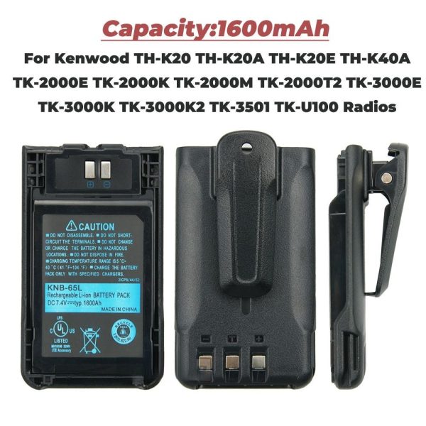 Rapid Battery Charger KNB-65L Battery for Kenwood TH-K20 TH-K20A TH-K20E TK2000 TK3000 TK3501 TK3212 etc Radios - Image 4