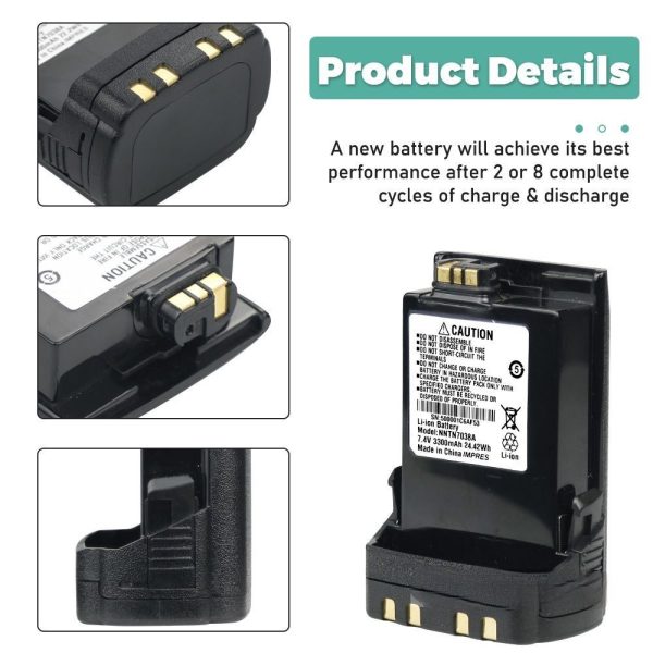 7.4V 3300mAh NNTN7038 NNTN7038A IMPRES Battery Compatible for Motorola APX6000 APX7000 APX8000 APX6000XE APX7000XE APX8000XE - Image 5