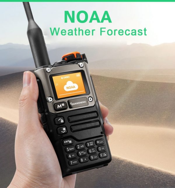 Transparent/Orange/Black Quansheng UV-K6 Walkie Talkie 5W Air Band Radio Tyep-C Charge UHF VHF DTMF FM Scrambler NOAA Wireless Frequency Two Way CB Radio - Image 5