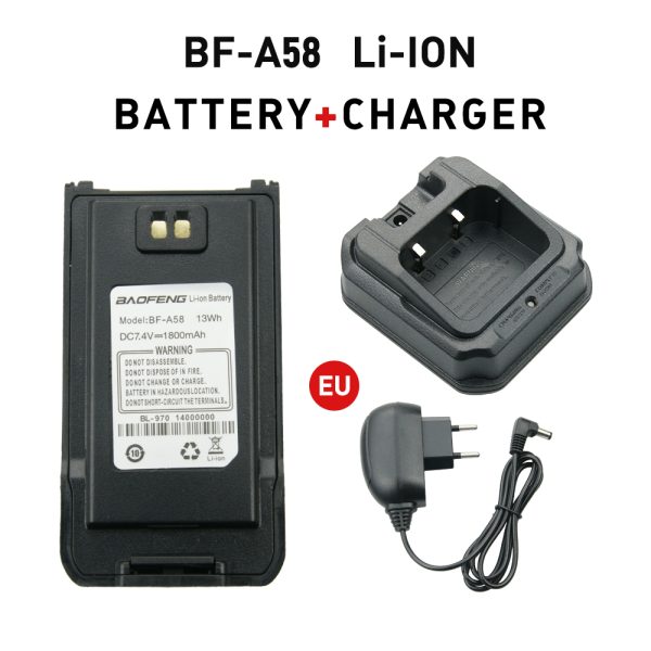 Rapid Battery Charger Spare Batteries for Baofeng A58 Walkie Talkie - Image 2