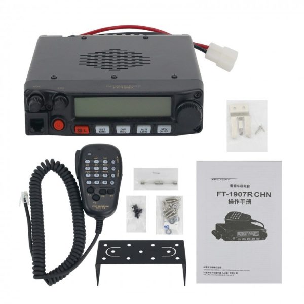 YAESU FT-1907R Mobile Radio Max 55 Watt 400-470MHz UHF FM Car Truck Transceiver Outdoor Sports Travel Driving