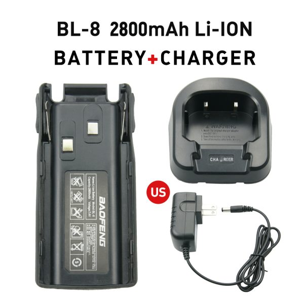 BaoFeng Battery Charger Desktop Rapid 2800mAh Battery BL-8 for Baofeng UV-82 UV-82L UV-8D UV-89 UV-82HP UV-82HX Radio - Image 2