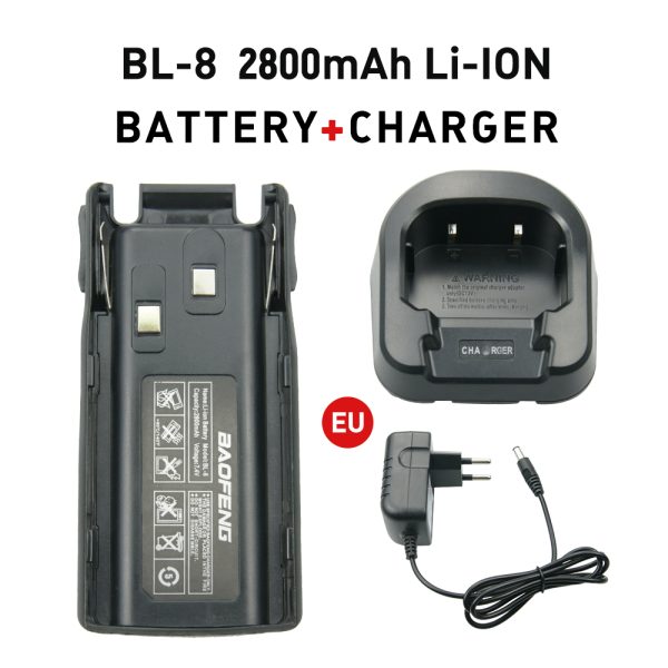 BaoFeng Battery Charger Desktop Rapid 2800mAh Battery BL-8 for Baofeng UV-82 UV-82L UV-8D UV-89 UV-82HP UV-82HX Radio