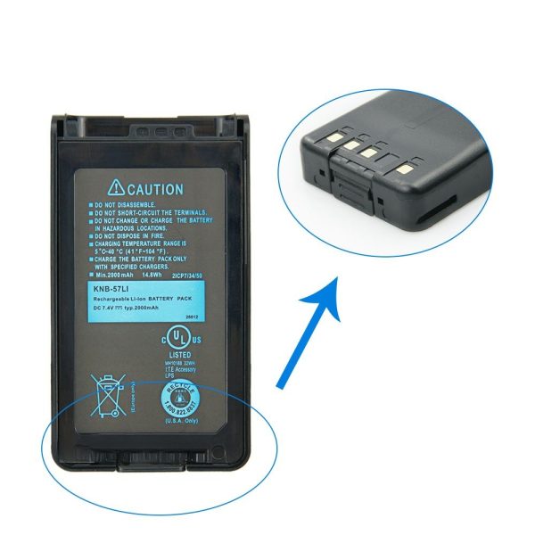 Fast Charger Desktop 2000mAh Replacement Battery for Kenwood TK-2170 TK-2140 TK-2160 TK-3140 NX-220 NX-320 etc - Image 4