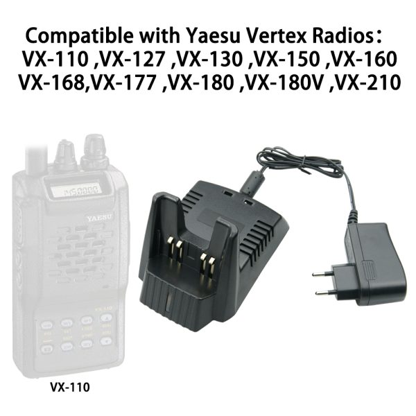 FNB-V67LI Li-ion Battery Charger VAC-10 For YAESU VERTEX VX-160 VX-168 VXA-210 VX-150 FT-60R Two Way Radio Charger Base CD-30 - Image 2