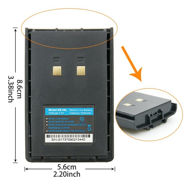 for Kirisun PT4200 PT5200 PT558 PT668 PT558S PT-558 PT-558S PT-4200 Ham Radios Battery - Image 3