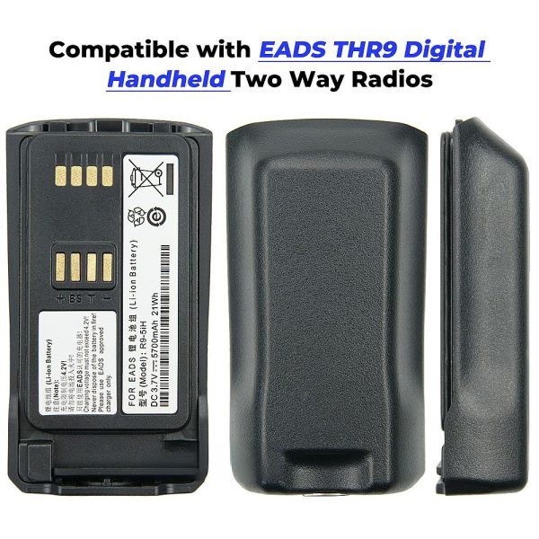 3.7V 5700mAh Battery for EADS THR9 Li-ion Battery EADS THR9 Handheld Digital Two Way Radio Battery