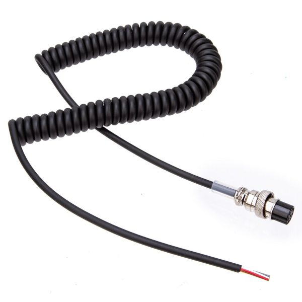 8 Pin Mic Cable Cord VHF/UHF Band Round Plug Microphone Extension Cable Replacement Walkie Talkie Parts for Alinco EMS-57 EMS-53 Hand Microphone - Image 2