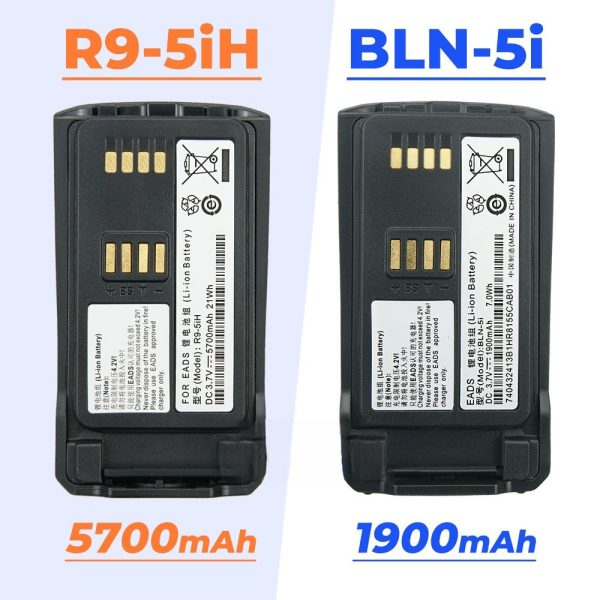 3.7V 1900mAh BLN-5i Li-ion Battery EADS Airbus Cassidian TH9 THR9 THR9i Two Way Radio Replacement Battery - Image 5