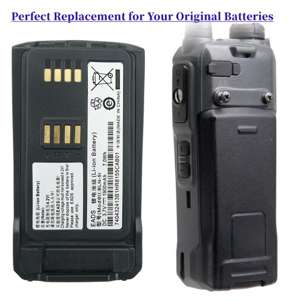 3.7V 1900mAh BLN-5i Li-ion Battery EADS Airbus Cassidian TH9 THR9 THR9i Two Way Radio Replacement Battery