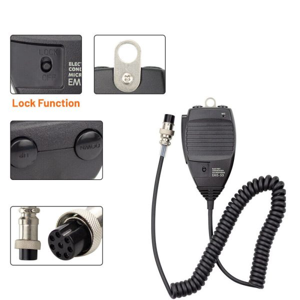 EMS-53 8Pin Microphone For Alinco DR-06 DR-135 DR-235 DR-435 DR-635 Radios - Image 3
