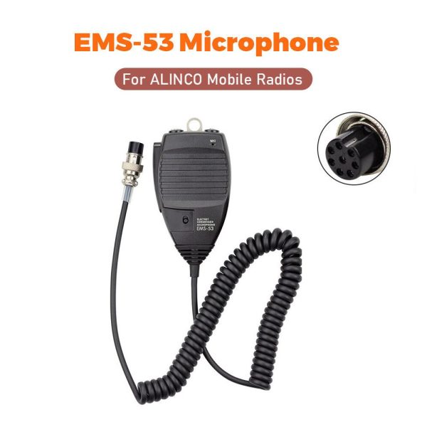 EMS-53 8Pin Microphone For Alinco DR-06 DR-135 DR-235 DR-435 DR-635 Radios