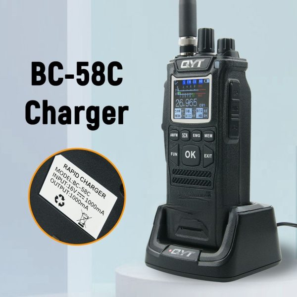 Original QYT 4100mAh Battery for 27MHz CB Walkie Talkie QYT CB-58 Portable Citizen Band Two Way Radio with Belt Clip - Image 3