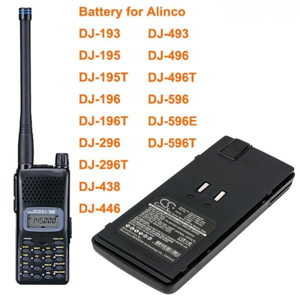 700mAh Battery Walkie Talkie for ALINCO DJ-193,DJ-195,DJ-195T,DJ-196,DJ-196T,DJ-296,DJ-296T,DJ-438,DJ-446,DJ-493,DJ-496,DJ-496T Walkie Talkie 