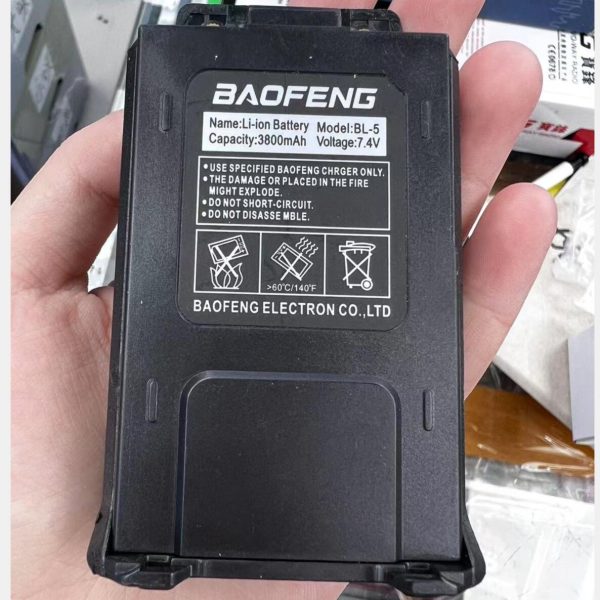 Upgraded Type-C 3800mAh Battery BL-5 Fast Charge for Baofeng UV5R UV-5RA etc Series - Image 4