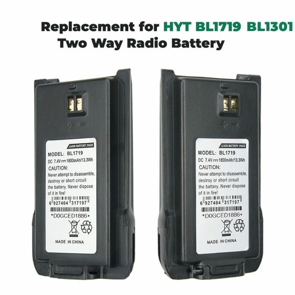 HYT BL-1719 Rechargeable spare Battery for Hytera TC-500S TC-500G TC-585 TC-510 TC-560 - Image 4