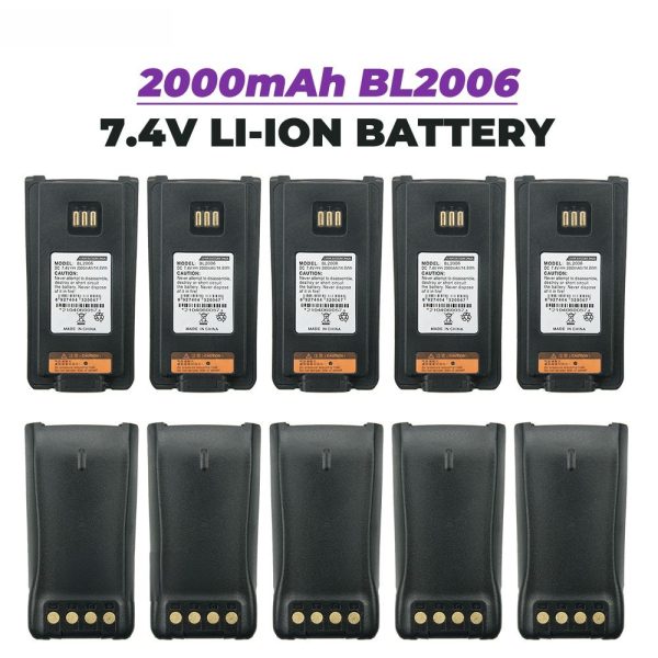 10PCS BL2006 HYT Battery 2000mAh Replacement Battery for HYTERA DMR Radios PD-702 PD700 PD660 PD680 PD780 PD780G PD782