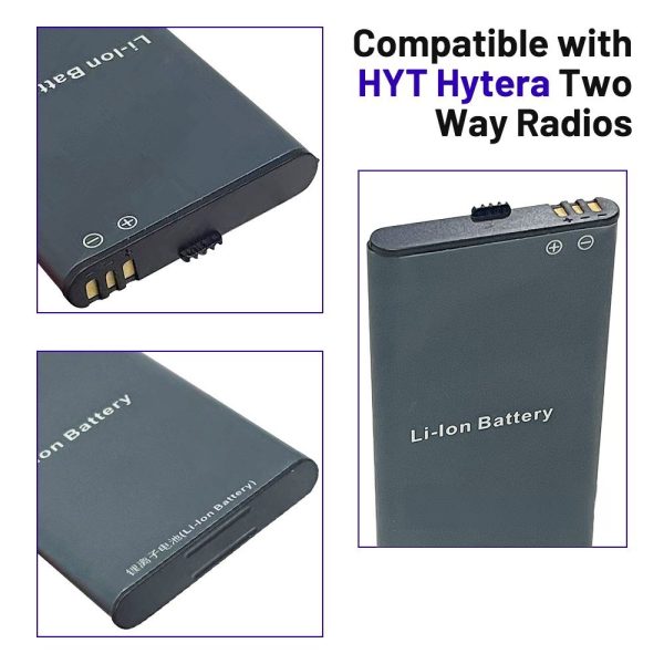 BL2009 4.2V 2000mAh Li-ion Battery for HYT Hytera TD350,TD360,PD375 PD365 etc Radios Replacement Battery - Image 3