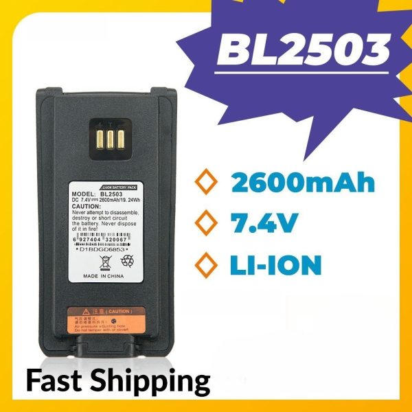Rapid Battery Charger 2600mAh Spare Battery for HYT HYTERA Portable Two way Radios