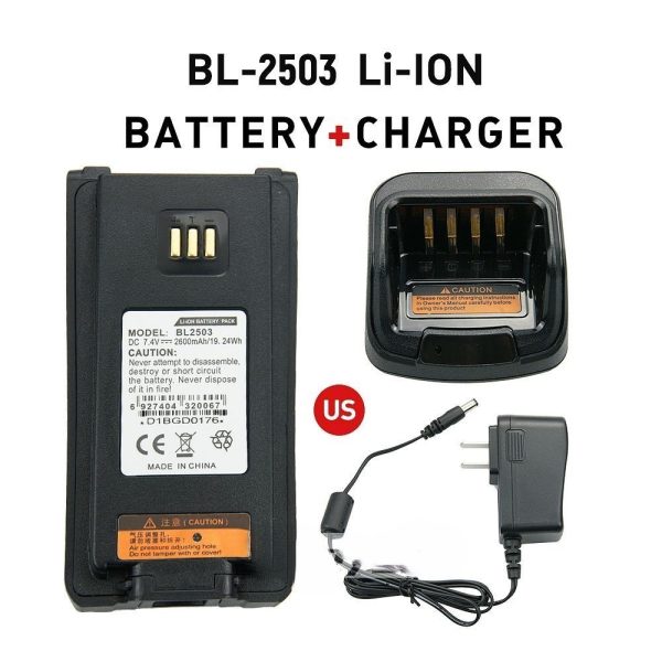 Rapid Battery Charger 2600mAh Spare Battery for HYT HYTERA Portable Two way Radios - Image 6