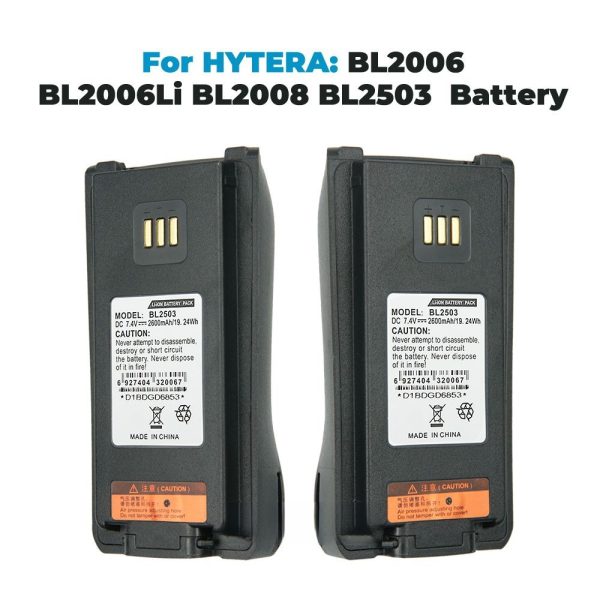 Rapid Battery Charger 2600mAh Spare Battery for HYT HYTERA Portable Two way Radios - Image 2