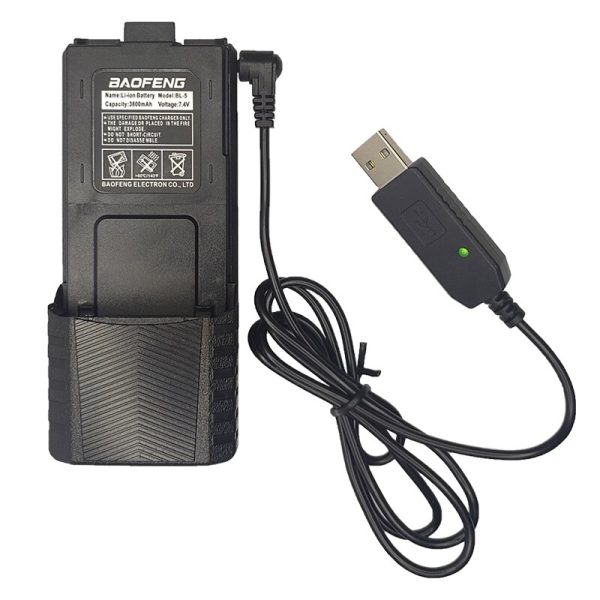 Baofeng UV-5R Battery Type-C/USB-C BL-5R 2600mAh/3000mAh Battery for Baofeng BF-F8 uv5r UV-5RE UV-5RA 5RB etc Radios - Image 5