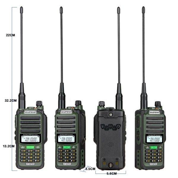 Baofeng UV98 Pro IP68 Waterproof Marine Walkie Talkie 10W 5800mAh - Image 4