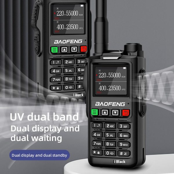Baofeng UV18 i Black pro Model Professional Long Range Walkie Talkie, 4 Bands 1000 Channels Two-Way Radio VHF UHF 200-260 - Image 3