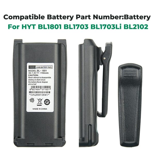 BL1801 1700mAh NI-MH Replace Battery for HYT TC700 TC710 TC780 TC780M Two Way Radios Battery - Image 5