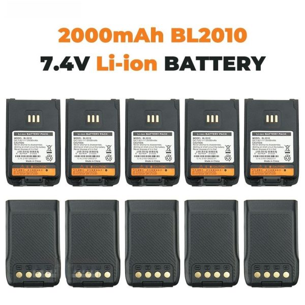 10PCS HYT Radio Replacement Battery 2000mAhfor Hytera UL913 PD562 PD502 PD682G Radio Battery
