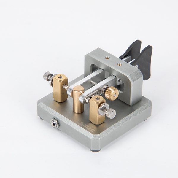 Automatic Morse Keyer Dual-Paddle Telegraph Key CW Key (Red) for Ham Radio - Image 3