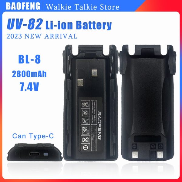 Fit for Baofeng UV-82 Radio Series Battery Type-C New Arrival - Image 2