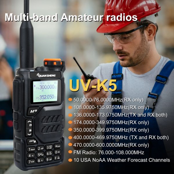 Camouflage Quansheng UV-K5 Desert Yellow VHF UHF Air Band All Bands Portable Radio - Image 4