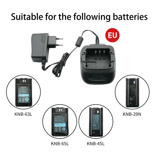 10PCS KSC-43 Li-ion Ni-MH KNB-29N KNB-45L KNB-63L Battery Charger for Kenwood TK-2200 TK-2207G TK- 3202 TK-3302E Radios Charger - Image 3