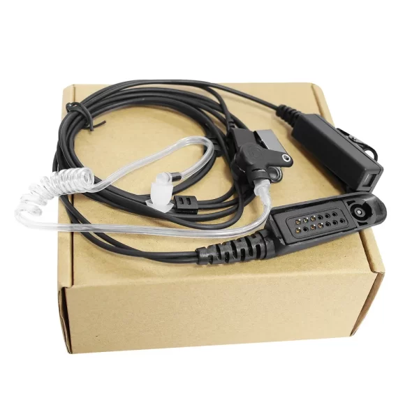 2-Wire Surveillance Acoustic Tube Mic Earpiece For Motorola GP328 GP329 GP338 GP340 HT750 HT1250 HT1250LS - Image 2