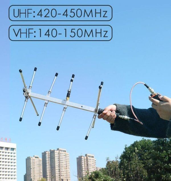 Upgraded UHF VHF Dual-Band MagicalANT Handheld Yagi Antenna Foldable High Gain Portable Pocket Antennas - Image 2