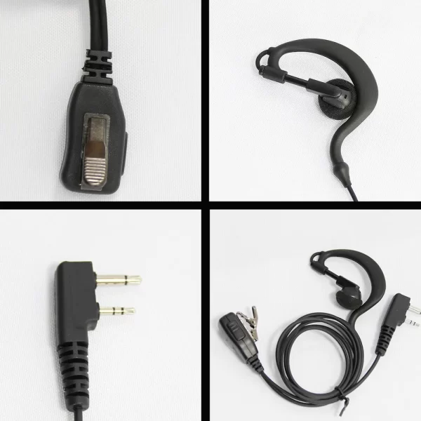 G-style Earloop Headset Earpiece MIC for ICOM IC-F33 F34 F43 F44 F3000 F3001 F3002 F3003 F3011 IC-F4000 F4001 F4002 F4003 Radio - Image 3