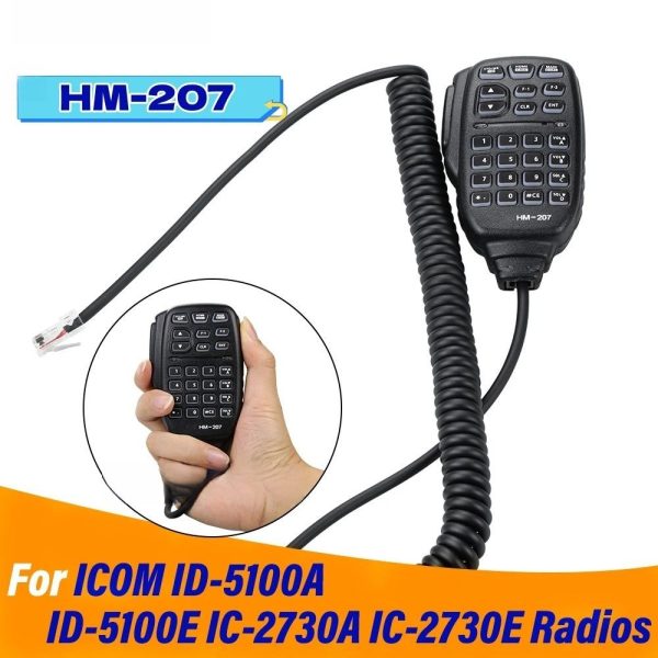 Replacement HM-207 Hand Control Microphone for ICOM IC-2730E ID-5100A ID-5100E IC-2730A Mobile Radios - Image 3