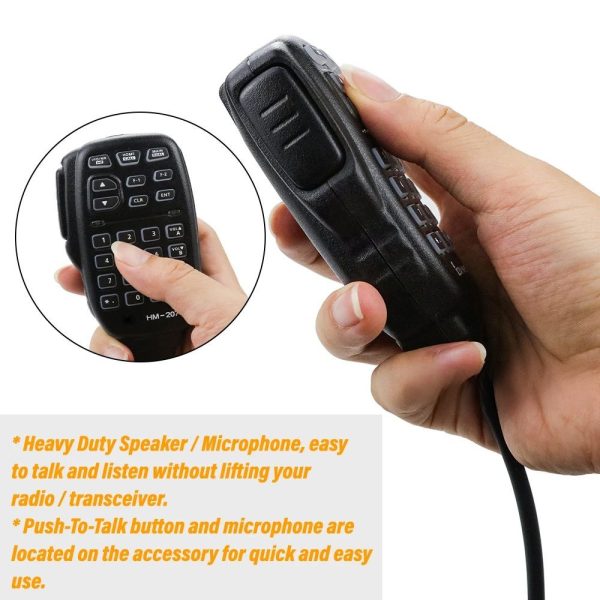 Replacement HM-207 Hand Control Microphone for ICOM IC-2730E ID-5100A ID-5100E IC-2730A Mobile Radios - Image 2