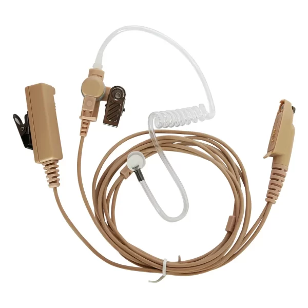 Walkie Talkie Beige Earpiece Headset Mic For Motorola GP344 EX500 EX560 EX560XLS EX600 EX600XLS GL2000 Portable Radio