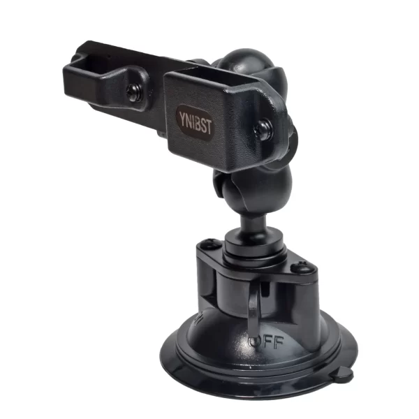 2-in-1 Walkie Talkie Car Mount&Speaker Mic Clip Holder, Handheld Two Way Radio Car Suction Cup Bracket Portable Adjustable Mount - Image 3