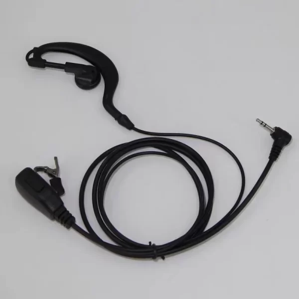1 Pin 2.5mm Earpiece with Mic PTT G Shape for Motorola Radios Cobra Talkabout MH230R MH230TPR MR350R MS350R MT350R