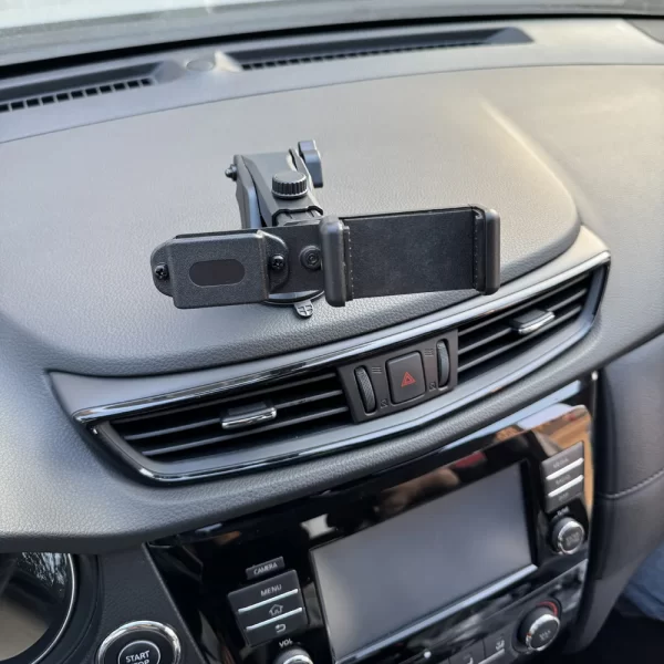 2 in1 Car Holder Walkie Talkie & Cellphones Bracket with Suction Cup Mount for Two Way Radio In-Dash Stand - Image 6